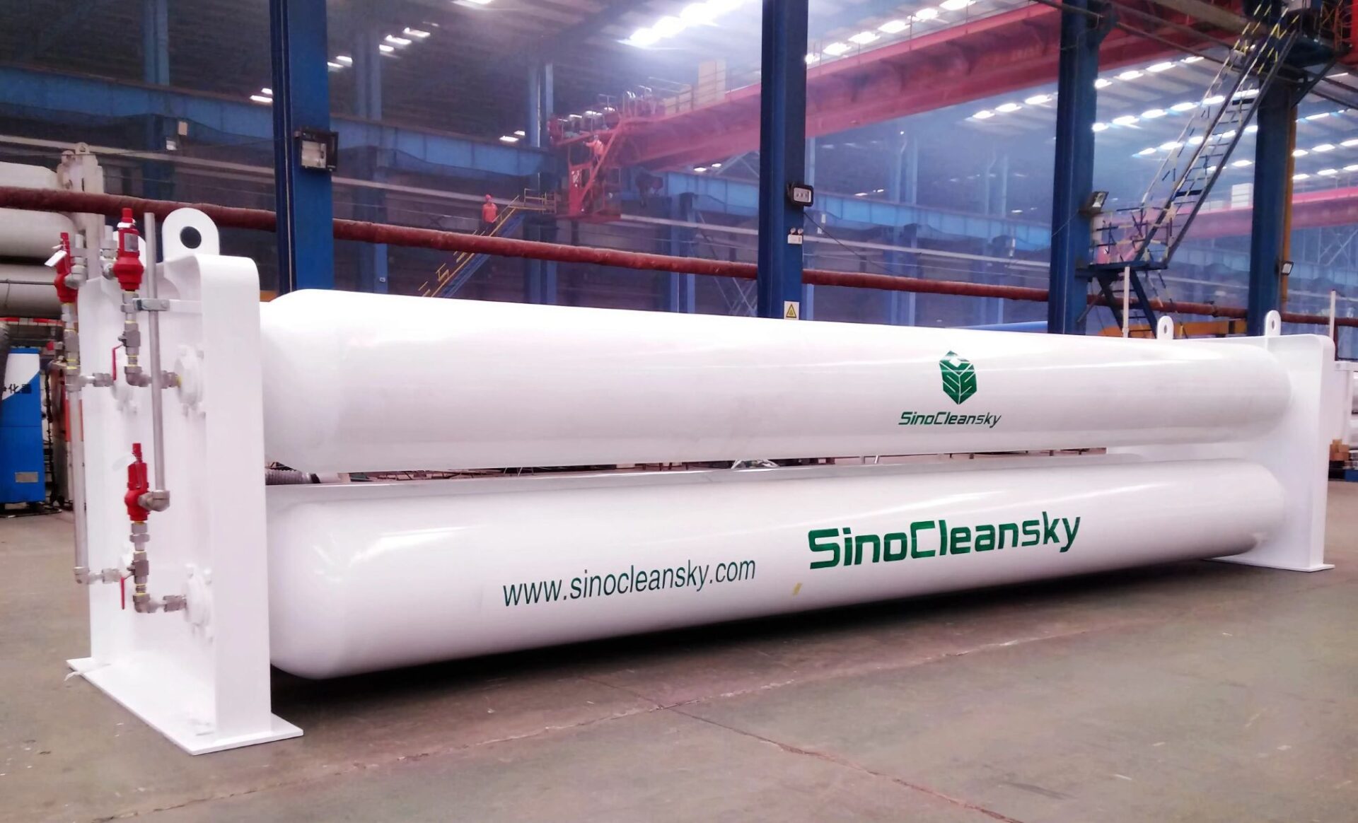 4 tubes 20ft CNG jumbo tube cascade