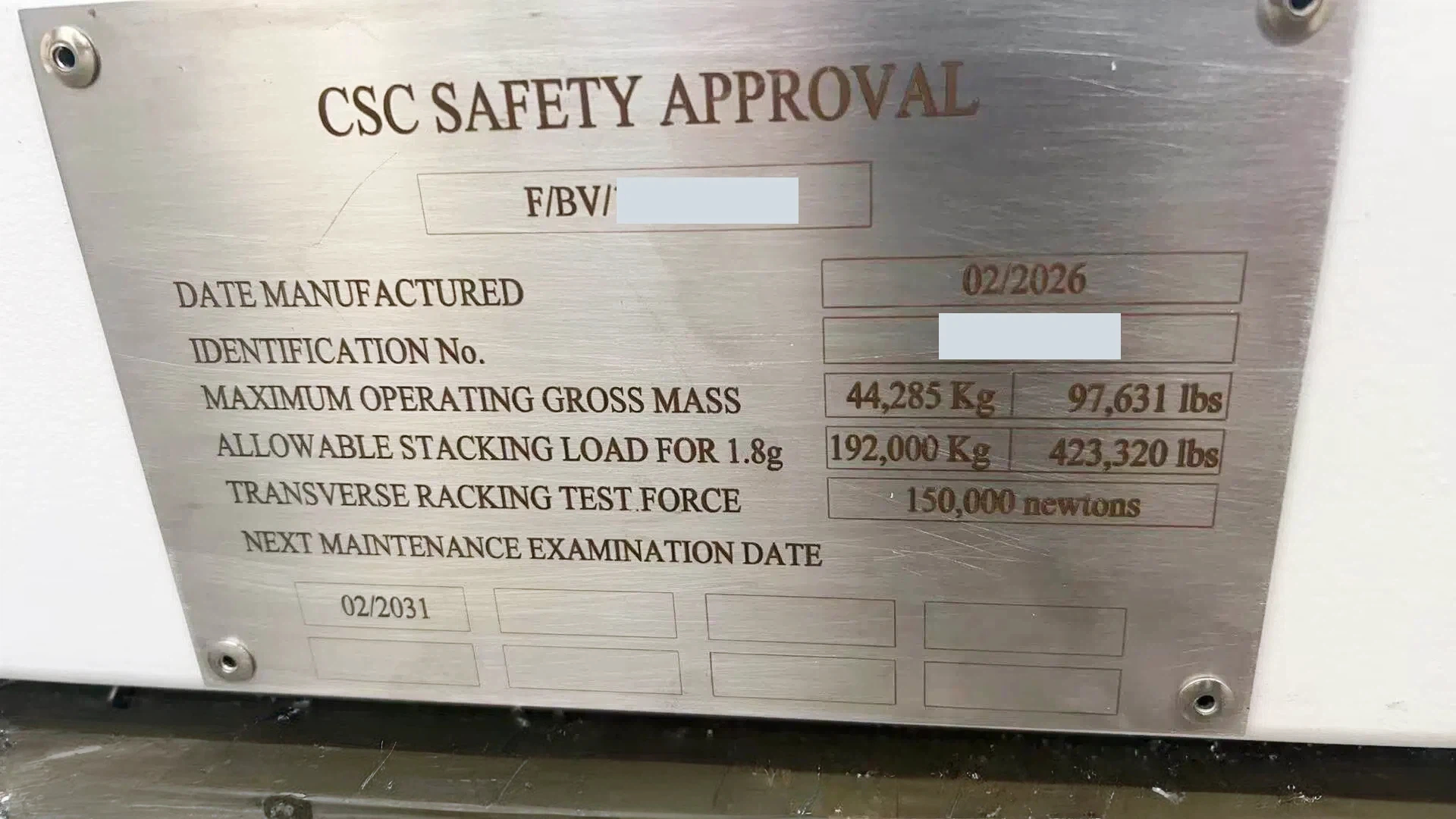 CSC Approval for Jumbo Cascade