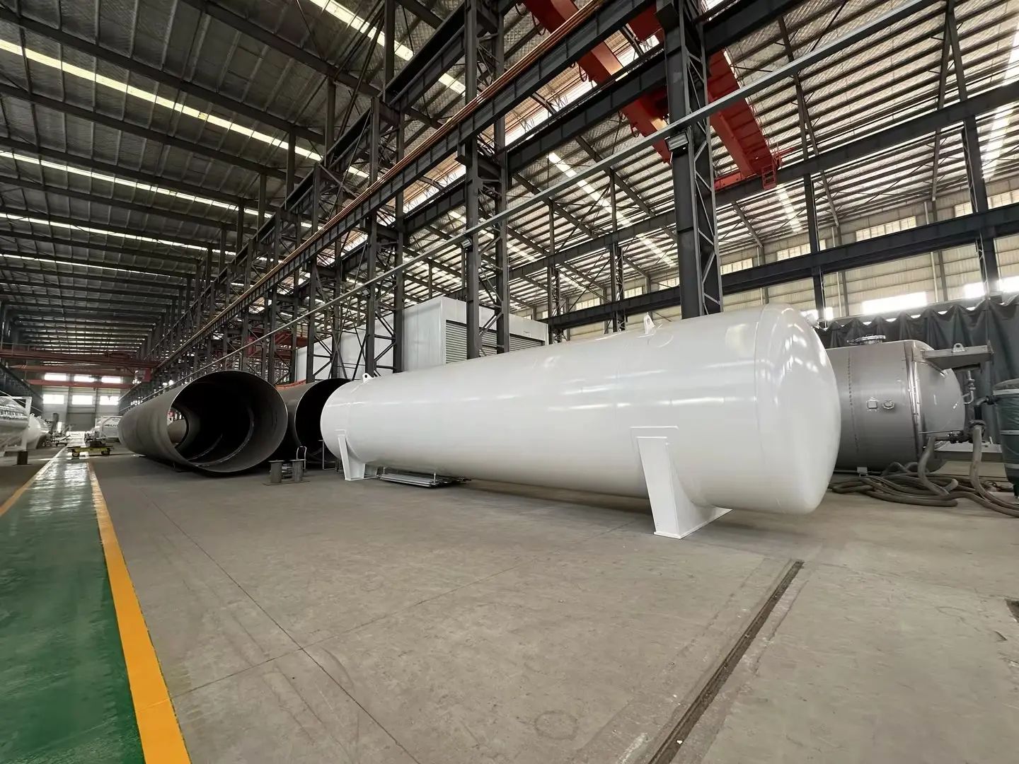 Storage bulk tank in factory