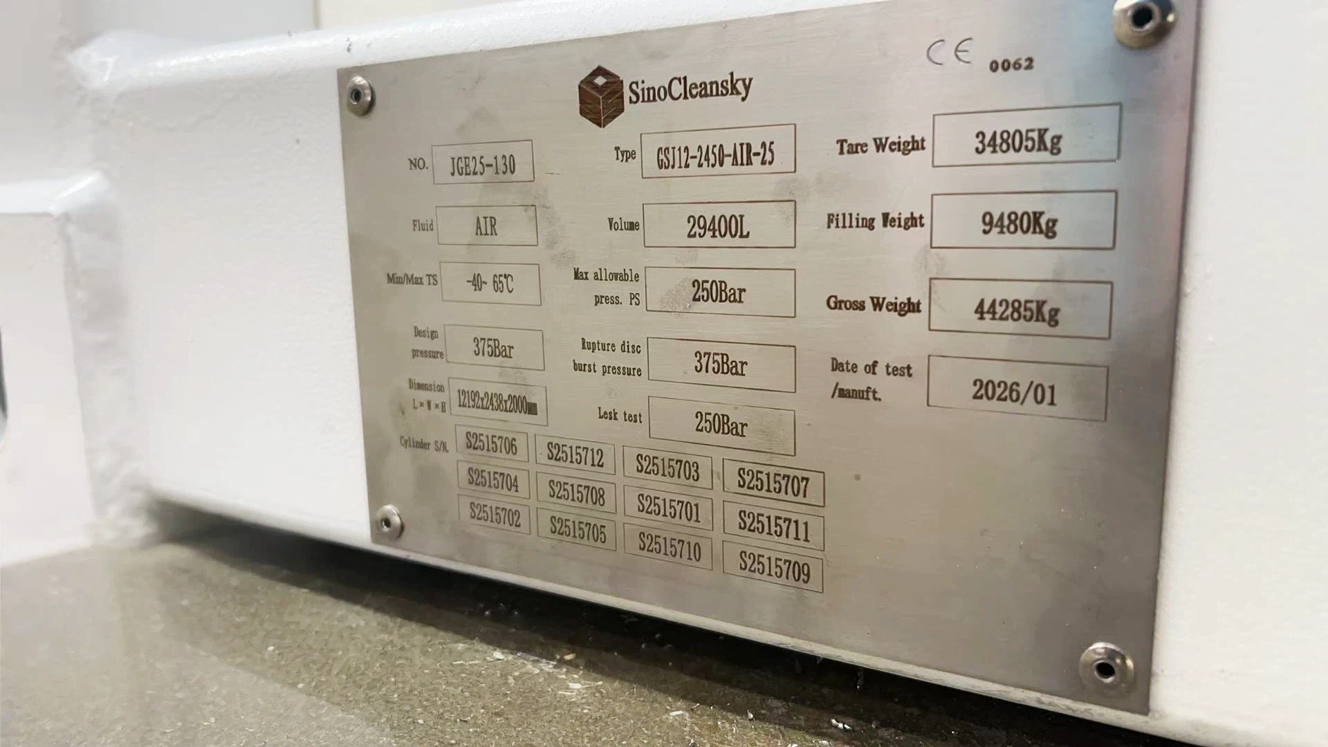 Jumbo Cascade Compressed-air battery